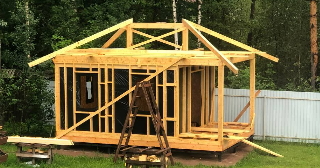 Сарай из бруса 100х100 в Салавате - строительство под ключ | Строй-Слв от 41737 руб.